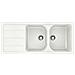 Lavello FOMD200A07 2 Vasche Gocciolatoio Dimensioni 116x50 cm colore Bianco Alpina serie Formhaus - Foto miniatura 2