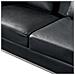 Divano Angolare In Pelle Nero Versione Destro Oslo - Foto miniatura 28