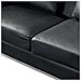 Divano Angolare In Pelle Nero Versione Destro Oslo - Foto miniatura 3