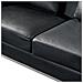 Divano Angolare In Pelle Nero Versione Destro Oslo - Foto miniatura 18
