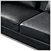 Divano Angolare In Pelle Nero Versione Destro Oslo - Foto miniatura 23