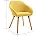 Sedie Da Pranzo 4 Pz Gialle In Tessuto - Foto miniatura 8