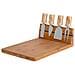 Set Coltelli Da Formaggio Con Tagliere In Bambù - Foto miniatura 3
