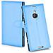 Custodia Compatibile Con Nokia Lumia 1520 In Pastello Blu - Coperchio Protettiva Con Chiusura Magnetica, Funzione Stand E Tasca Per Le Carte - Foto miniatura 4