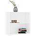Libreria A 2 Ripiani Bianca 80x30x76,5 Cm In Truciolato - Foto miniatura 3