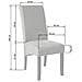 4 Sedie Da Sala Da Pranzo Con Seduta Ergonomica - Marrone - Foto miniatura 11