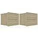 Comodini 2 pz Rovere Sonoma 40x30x30 cm in Legno Multistrato - Foto miniatura 2