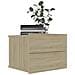 Comodini 2 pz Rovere Sonoma 40x30x30 cm in Legno Multistrato - Foto miniatura 3