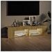 Mobile Porta TV con Luci LED Rovere Sonoma 135x39x30 cm - Foto miniatura 3