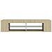 Mobile Porta TV con Luci LED Rovere Sonoma 135x39x30 cm - Foto miniatura 9