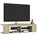 Mobile Porta TV con Luci LED Rovere Sonoma 135x39x30 cm - Foto miniatura 10