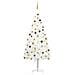 Set Albero Natale Artificiale con LED e Palline Bianco 240 cm - Foto miniatura 1