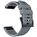 Cinturino In Silicone Per Garmin Fenix 7x 26mm Grey - Foto miniatura 1