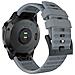 Cinturino In Silicone Per Garmin Fenix 7x 26mm Grey - Foto miniatura 4