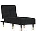 Chaise Longue In Velluto Nero - Foto miniatura 2
