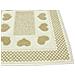 Tappeto Bagno Doccia Spugna Tappetino Assorbente Cotone Pelo Corto Mod. Love O.b 60x120 Beige - Foto miniatura 2