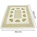 Tappeto Bagno Doccia Spugna Tappetino Assorbente Cotone Pelo Corto Mod. Love O.b 60x120 Beige - Foto miniatura 3
