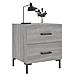 Comodini 2 Pz Grigio Sonoma 40x35x47,5 Cm In Legno Multistrato - Foto miniatura 3
