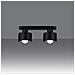 Lampada Da Soffitto Savar 2 Nero Sl. 1130 - Moderno Lampade Da Soffitto Nero 13x34x12 Cm - Foto miniatura 3