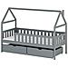 Letto Per Bambini A Forma Di Casetta 190x90x90 Cm - Foto miniatura 1