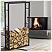 Portalegna Supporto Metallo Porta Legna Interno Legnaia Camino Stufa 150x80x25cm - Foto miniatura 1