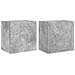 Mobili Tv Muro 2pz Grigio Cemento 40,5x30x40 Legno Multistrato - Foto miniatura 2