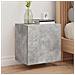 Mobili Tv Muro 2pz Grigio Cemento 40,5x30x40 Legno Multistrato - Foto miniatura 1