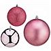 Set Di Palline Di Natale Rosa Plastica 10 X 11 X 10 Cm (12 Unità) - Foto miniatura 2