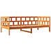 Dormeuse Marrone Cera 90x200 Cm In Legno Massello Di Pino - Foto miniatura 2