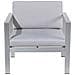 Sedia Da Giardino Alluminio Anodizzato Grigio Chiaro Salerno - Foto miniatura 5
