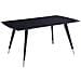 Tavolo Da Pranzo Mossle Nero 160 Cm 90 Cm - Foto miniatura 4