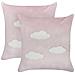 Set Di 2 Cuscini Ipomea Velluto 45 X 45 Cm Rosa - Foto miniatura 5