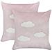 Set Di 2 Cuscini Ipomea Velluto 45 X 45 Cm Rosa - Foto miniatura 9