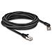 Cavo di rete RJ45 Cat. 6A S /FTP maschio da 45° angolato a destra per maschio diritto 5 m nero - Foto miniatura 1