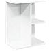 Comodino Bianco 46,5x29x61 Cm In Legno Multistrato - Foto miniatura 2