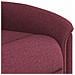 Poltrona Massaggiante Reclinabile Rosso Vino in Tessuto - Foto miniatura 9