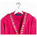 Accappatoio Con Cappuccio Spugnissima Yupi Junior In Cotone Colore Rosa Misura 4-6 Anni - Foto miniatura 3