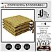 Set 4 Cuscini Per Sedie Cucina Con Laccetti, Copri Sedia Sfoderabili E Lavabili, Rivestimento Tessuto Loneta, Made In Italy (4 Amalfi Giallo) - Foto miniatura 2