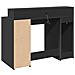 Scrivania con Luci LED Nera 120x55x91 cm in Legno Multistrato - Foto miniatura 8