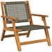 Sedie da Giardino 2 pezzi Grigio 76x67x73.5 cm Legno Massello di Acacia - Foto miniatura 4