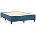 Letto a Molle con Materasso e LED Blu Scuro 140x190 cm - Foto miniatura 5