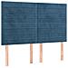 Letto a Molle con Materasso e LED Blu Scuro 140x190 cm - Foto miniatura 7