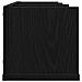 Mensola a Muro per CD  Rovere Nero 75x18x18 cm in Legno Ingegnerizzato - Foto miniatura 7