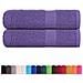 Asciugamani Doccia 2 pz Viola 70x140 cm 360 g/m² 100% Cotone - Foto miniatura 2