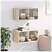 Mobili a Muro con Ante in Vetro 2pz Rovere Sonoma 68,5x37x35 cm - Foto miniatura 3