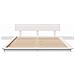 Struttura del letto con testiera Marrone 135 x 190 cm legno - Foto miniatura 5