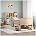 Letto Libreria senza Materasso 90x200 cm Legno Massello Pino - Foto miniatura 2