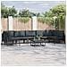 Set Divano da Giardino 8 pcs Antracite Acciaio - Foto miniatura 2