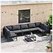 Set Divano da Giardino 8 pcs Antracite Acciaio - Foto miniatura 3