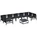 Set Divano da Giardino 8 pcs Antracite Acciaio - Foto miniatura 5
